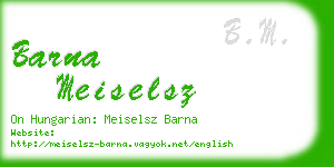 barna meiselsz business card